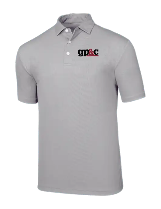 Callaway Birdseye Light Grey Polo w/GP&C Logo