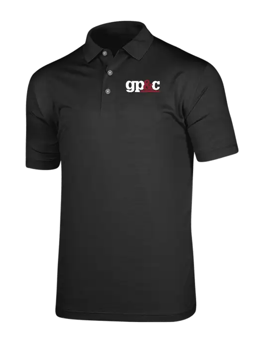 Callaway Vibrant Black Ventilated Polo w/GP&C Logo