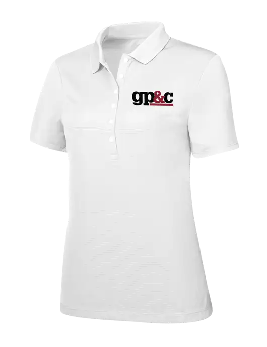 Callaway Womens Ottoman Bright White Polo w/GP&C Logo