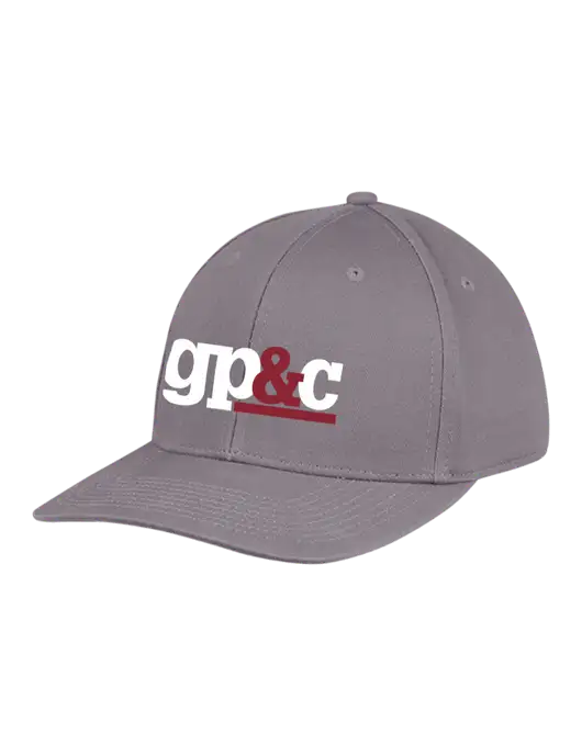 Premium Modern Structured Twill Charcoal Snapback Cap w/GP&C Logo