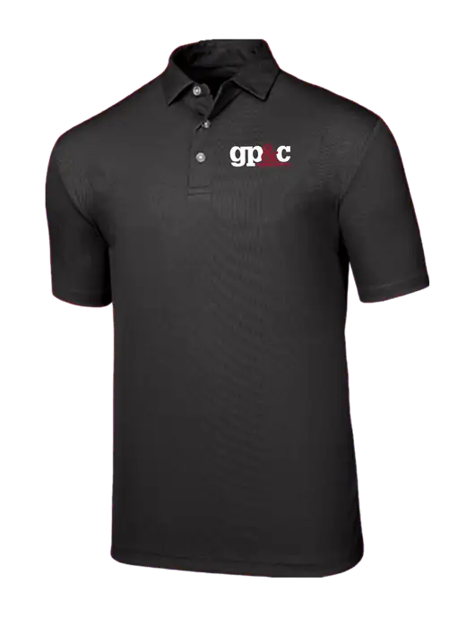 Callaway Birdseye Black Polo w/GP&C Logo