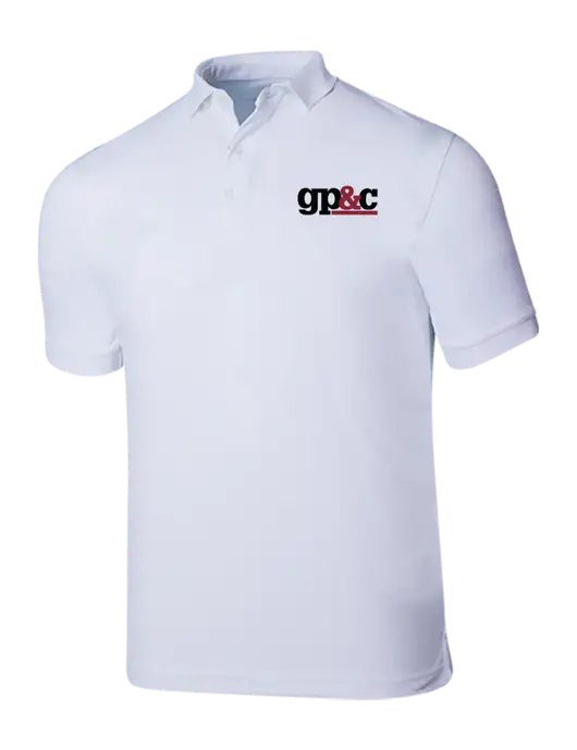 Callaway Ottoman Bright White Polo w/GP&C Logo