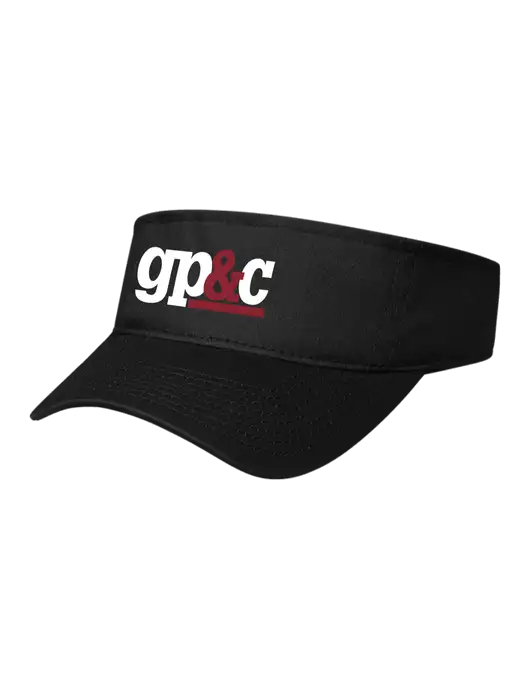 Black Cap Visor w/GP&C Logo