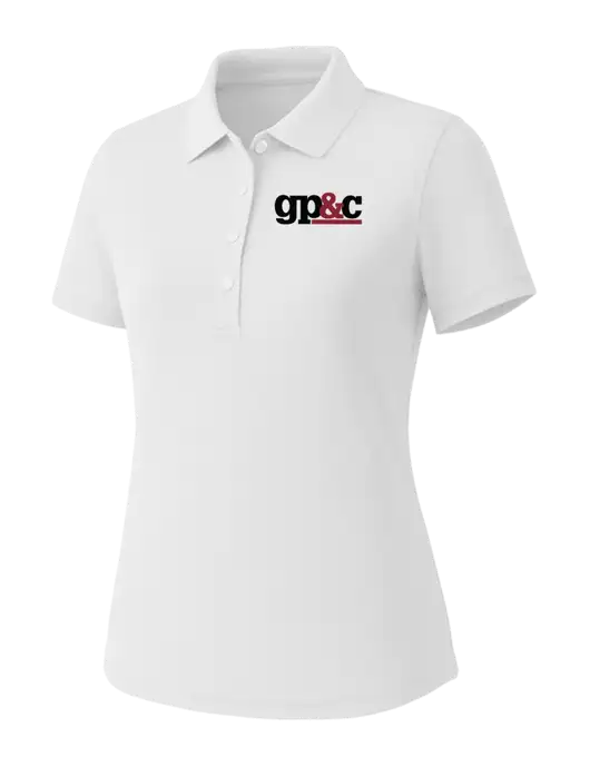 Callaway Womens Core Bright White Performance Polo w/GP&C Logo