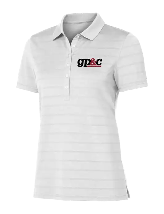 Callaway Womens Bright White Ventilated Polo w/GP&C Logo