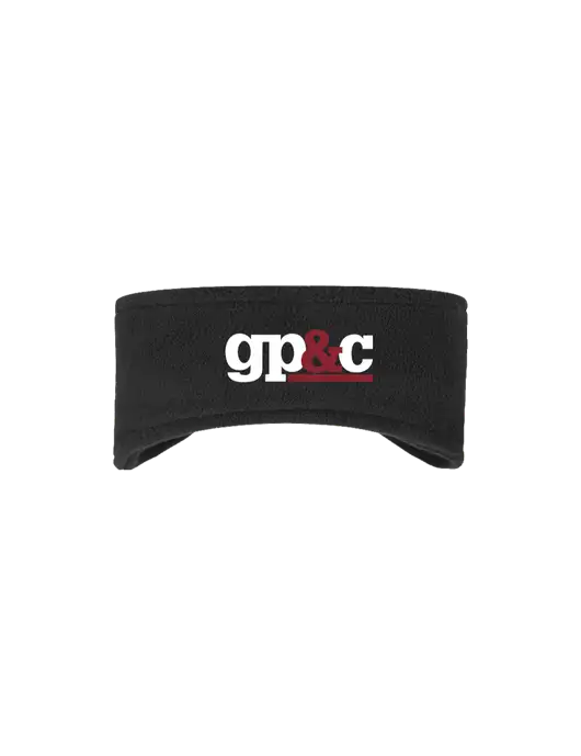Black Stretch Fleece Headband w/GP&C Logo