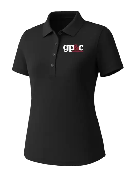Callaway Womens Core Black Performance Polo w/GP&C Logo