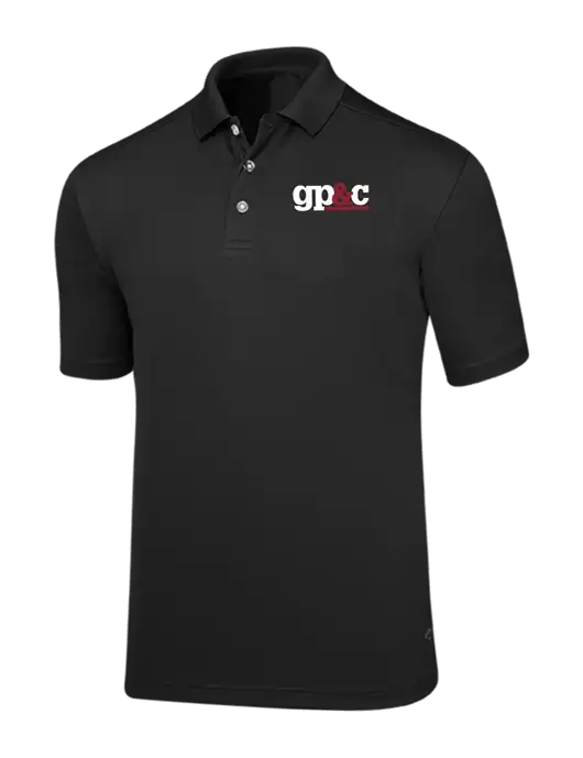 Callaway Core Black Performance Polo w/GP&C Logo