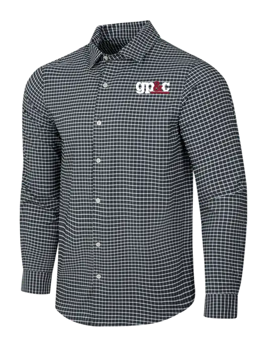 Dark Grey/White City Stretch Shirt w/GP&C Logo