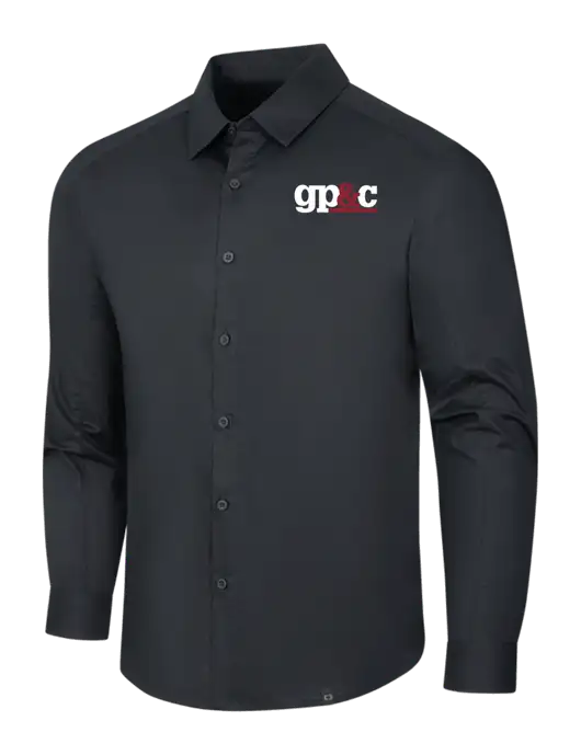 OGIO Black Commuter Woven Shirt w/GP&C Logo