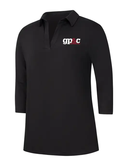 Womens Black Luxe Knit Tunic w/GP&C Logo