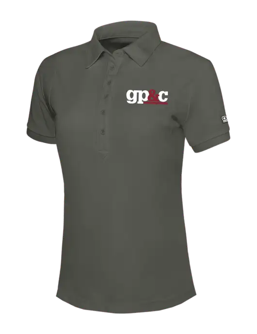 OGIO Womens Medium Grey Jewel Polo w/GP&C Logo