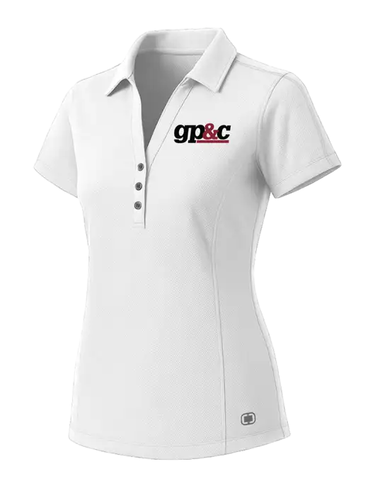 OGIO Womens White ONYX Polo w/GP&C Logo