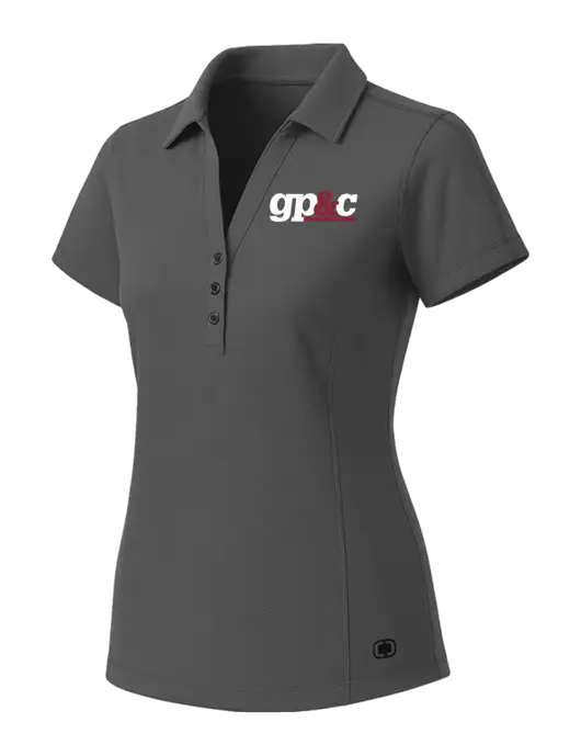OGIO Womens Medium Grey ONYX Polo w/GP&C Logo