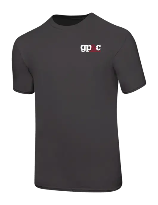 Ring Spun Charcoal 4.5 oz T-Shirt w/GP&C Logo