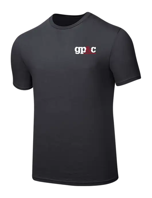 Seriously Soft Charcoal T-Shirt w/GP&C Logo