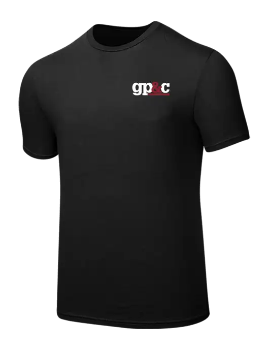 Seriously Soft Black T-Shirt w/GP&C Logo
