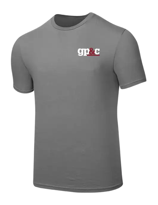Seriously Soft Medium Grey T-Shirt w/GP&C Logo