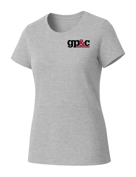 Womens Seriously Soft Light Heathered Grey T-Shirt w/GP&C Logo