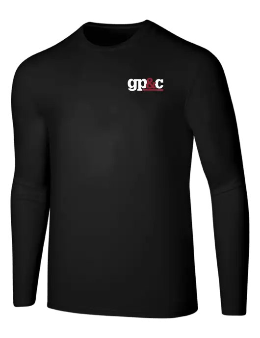 Seriously Soft Black Long Sleeve T-Shirt w/GP&C Logo