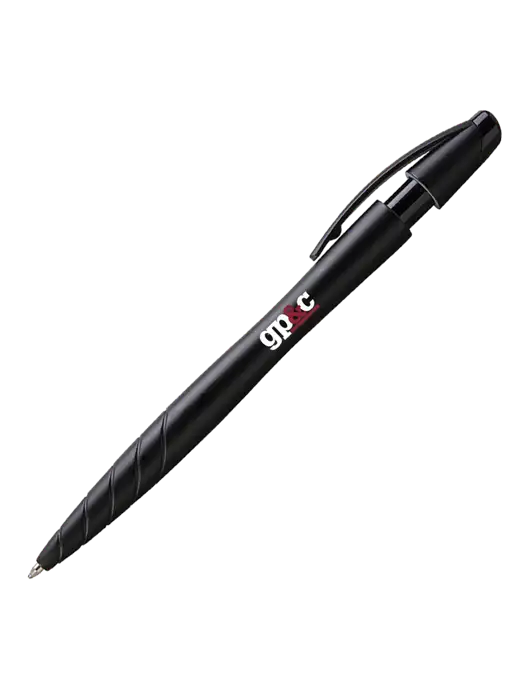 Awali Black Metallic Pen - Black Ink w/GP&C Logo