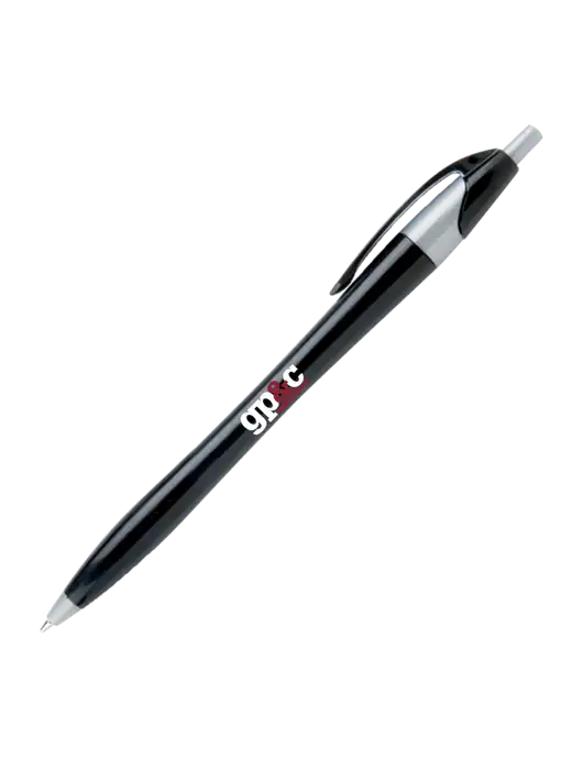 Novella Black/Silver Corporate Pen - Blue Ink w/GP&C Logo