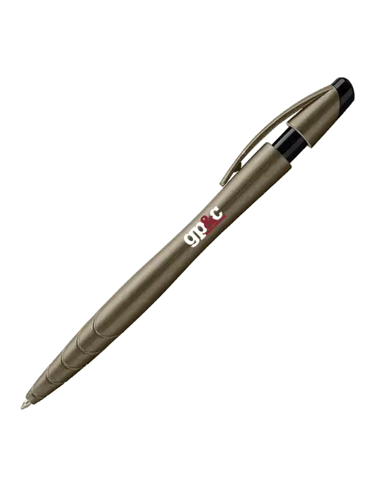 Awali Grey Metallic Pen - Black Ink w/GP&C Logo