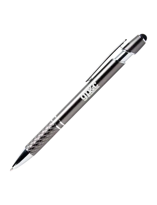 Valencia Gunmetal Stylus Pen - Black Ink w/GP&C Logo