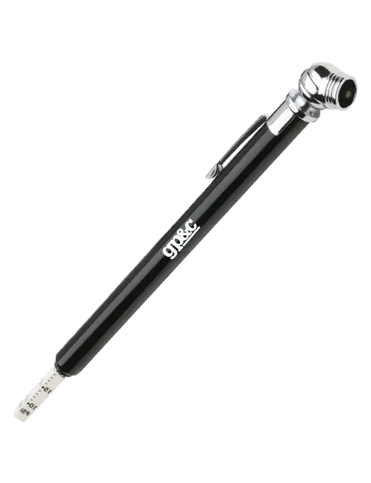 Quick View Black Tire Gauge w/GP&C Logo