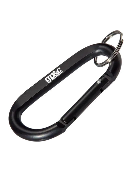 Black Carabiner & Key Ring w/GP&C Logo