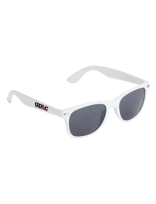 Daytona White Sunglasses w/GP&C Logo