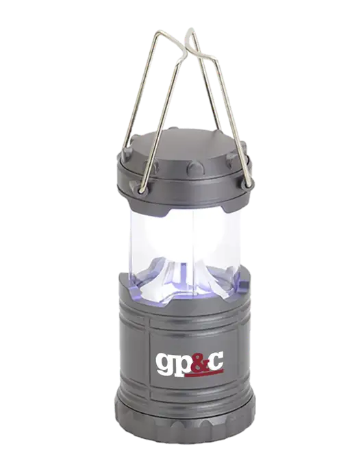 Gunmetal Mini Retro Lantern w/GP&C Logo