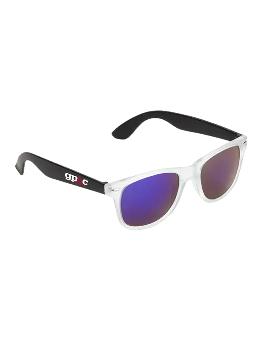 Key West Black Mirrored Sunglasses w/GP&C Logo