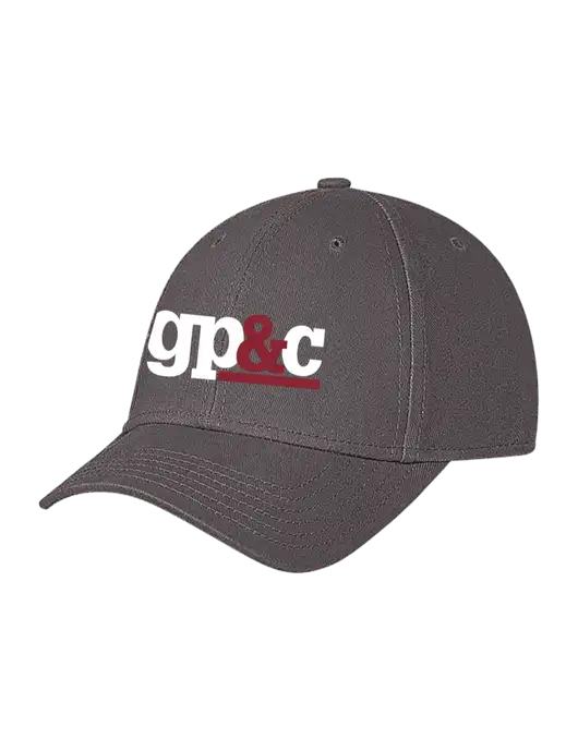 Medium Dark Grey Structured Soft Snap Closure Hook & Loop Cap w/GP&C Logo