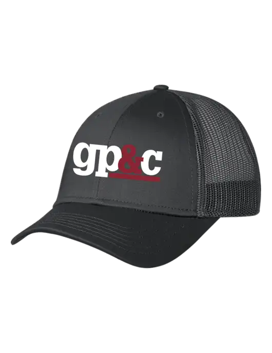 Charcoal Mesh Trucker Cap Snap Back w/GP&C Logo