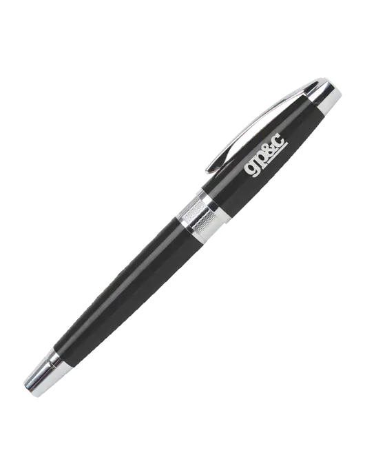 Masscotti Black Rollerball Pen - Black Ink w/GP&C Logo