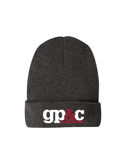 Recycled Charcoal Heather Beanie w/GP&C Logo