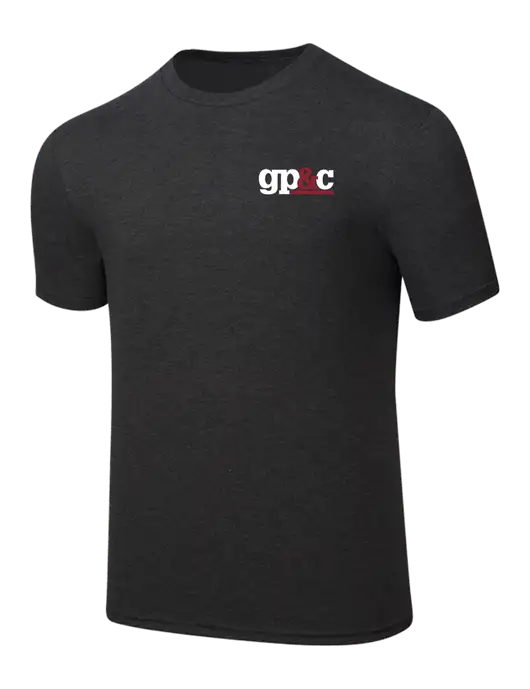 Simply Soft Black Frost 4.5oz  Poly/Combed Ring Spun Cotton T-Shirt w/GP&C Logo