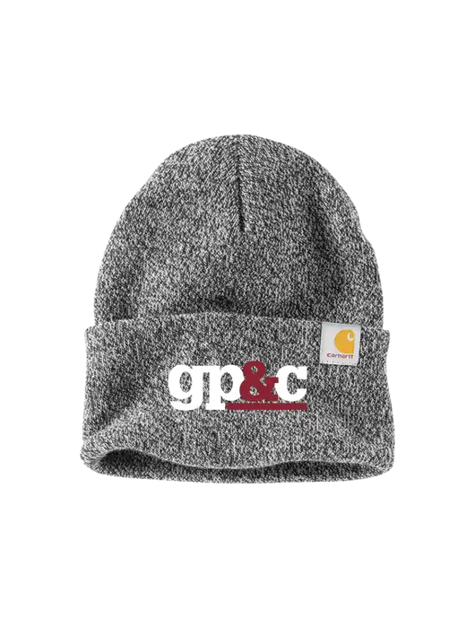 Carhartt Medium Grey Heather Watch Cap 2.0 w/GP&C Logo