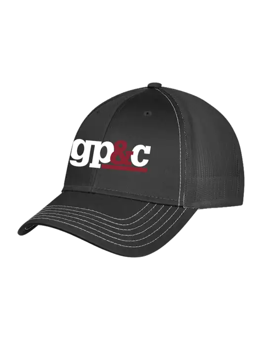 Charcoal Grey Mesh Trucker Cap Snap Back w/GP&C Logo