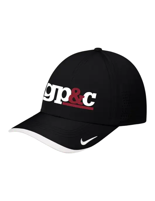 Nike Black/White Dri-FIT Perforated Performance Cap w/GP&C Logo