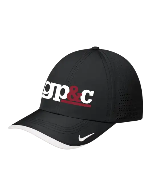 Nike Black/White Dri-FIT Perforated Performance Cap w/GP&C Logo