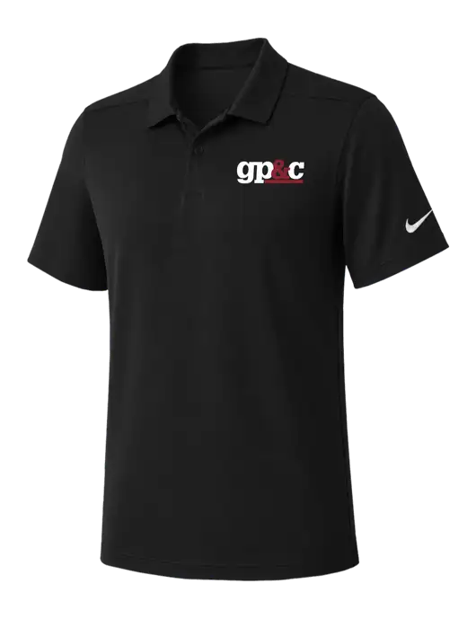 Nike Black Dry Essential Solid Polo w/GP&C Logo