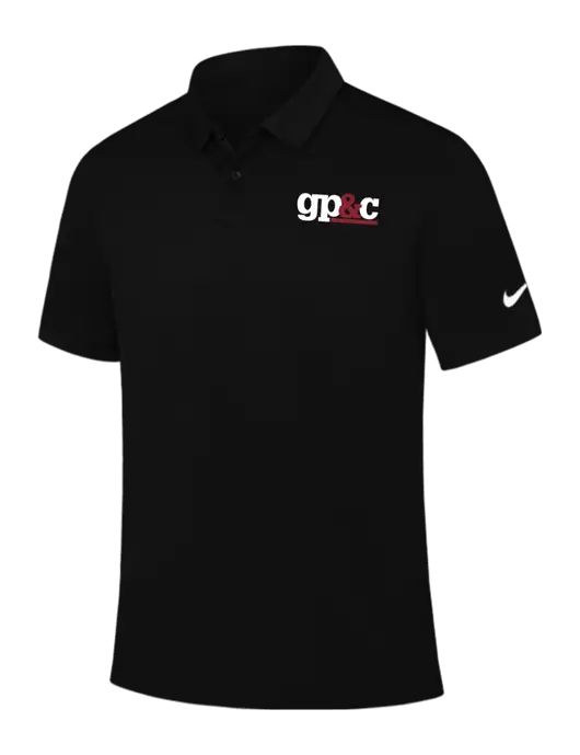 Nike Black Dry Essential Solid Polo w/GP&C Logo