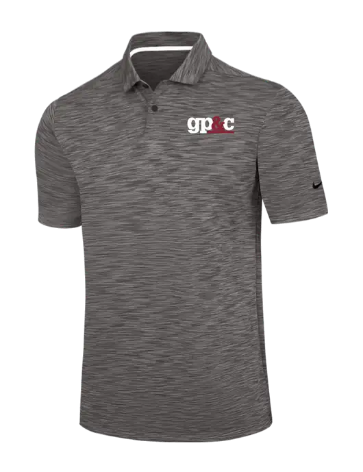 Nike Dark Grey Dri-FIT Vapor Space Dyed Polo w/GP&C Logo