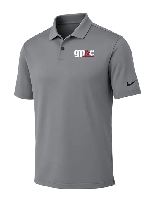 Nike Medium Grey Dri-FIT Vapor Polo w/GP&C Logo