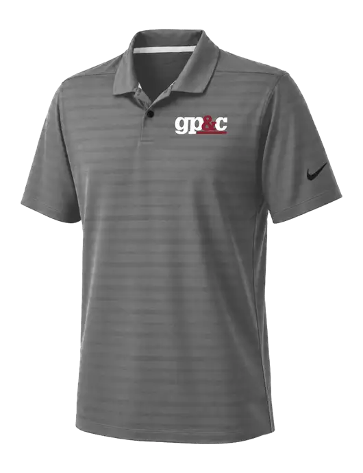 Nike Dark Medium Grey Dri-FIT Vapor Jacquard Polo w/GP&C Logo
