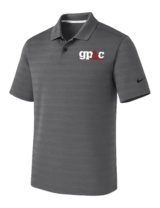 Nike Dark Medium Grey Dri-FIT Vapor Jacquard Polo w/GP&C Logo