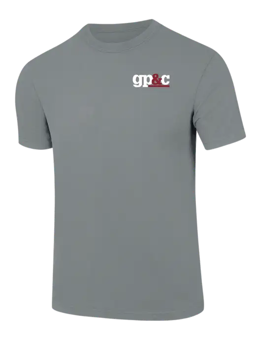 Comfort Colors 6.1 oz Medium Grey Heavyweight Ring Spun T-Shirt w/GP&C Logo