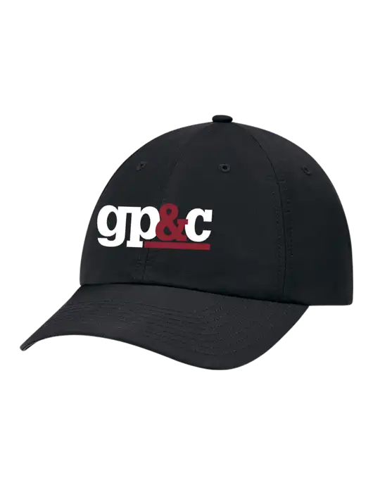 Richardson Relaxed Performance Lite Black Cap w/GP&C Logo